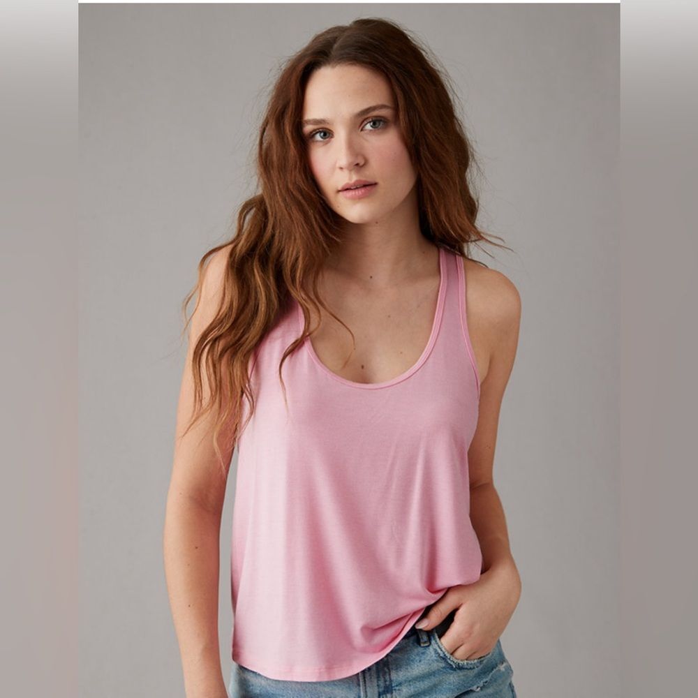 American Eagle soft & sexy sleeveless pink swing tank